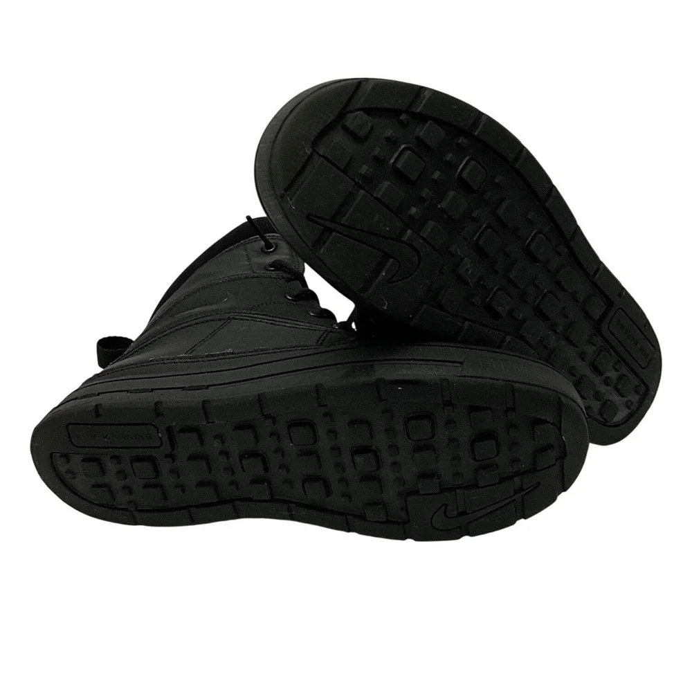 Nike ACG Woodside 2 High Triple Black Youth Outdoor Winter Hiking Boots 6.5Y